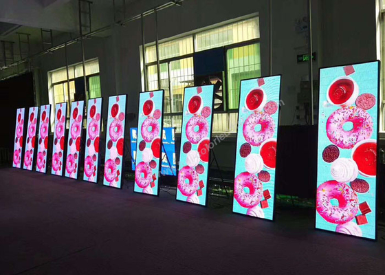 Portable P2.5 Slim Indoor PLED Poster Display Screen For The Reception / Stores